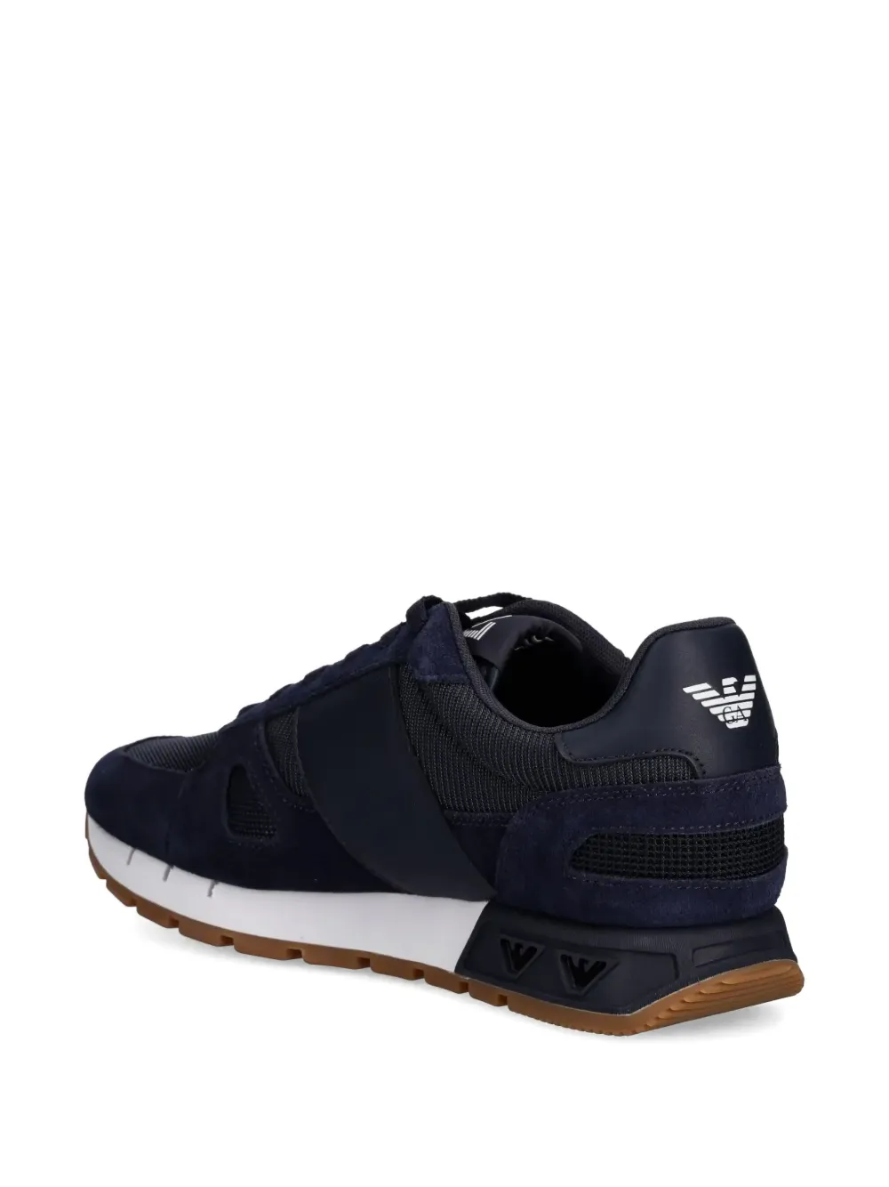 Ea7 Emporio Armani logo-print sneakers Blue