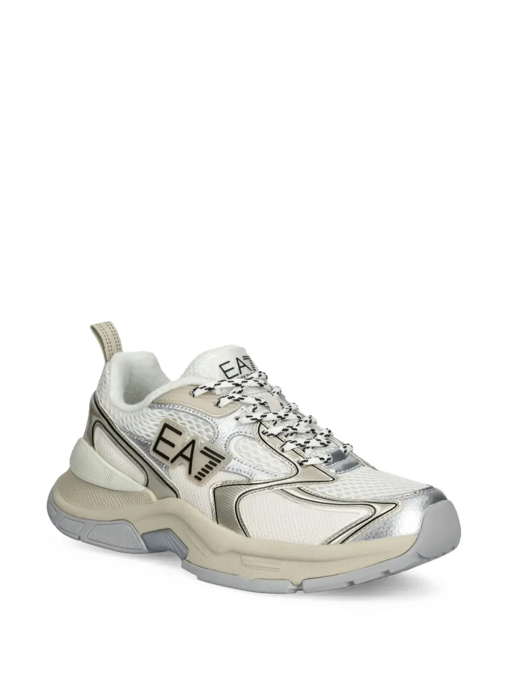 Ea7 Emporio Armani Leren sneakers - Wit