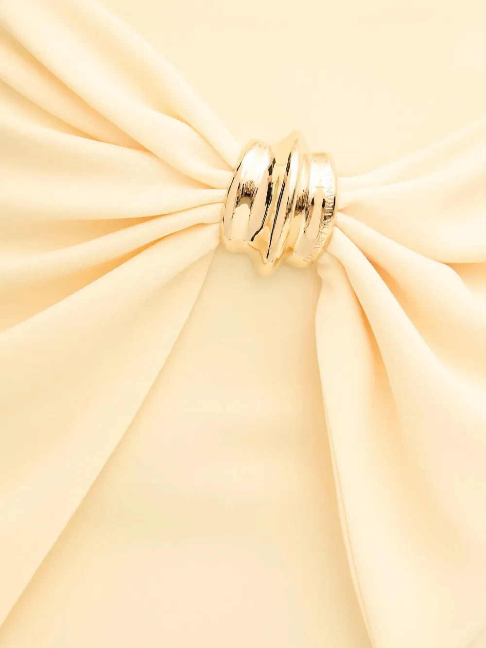 Elisabetta Franchi Rok met gesmockt detail Beige