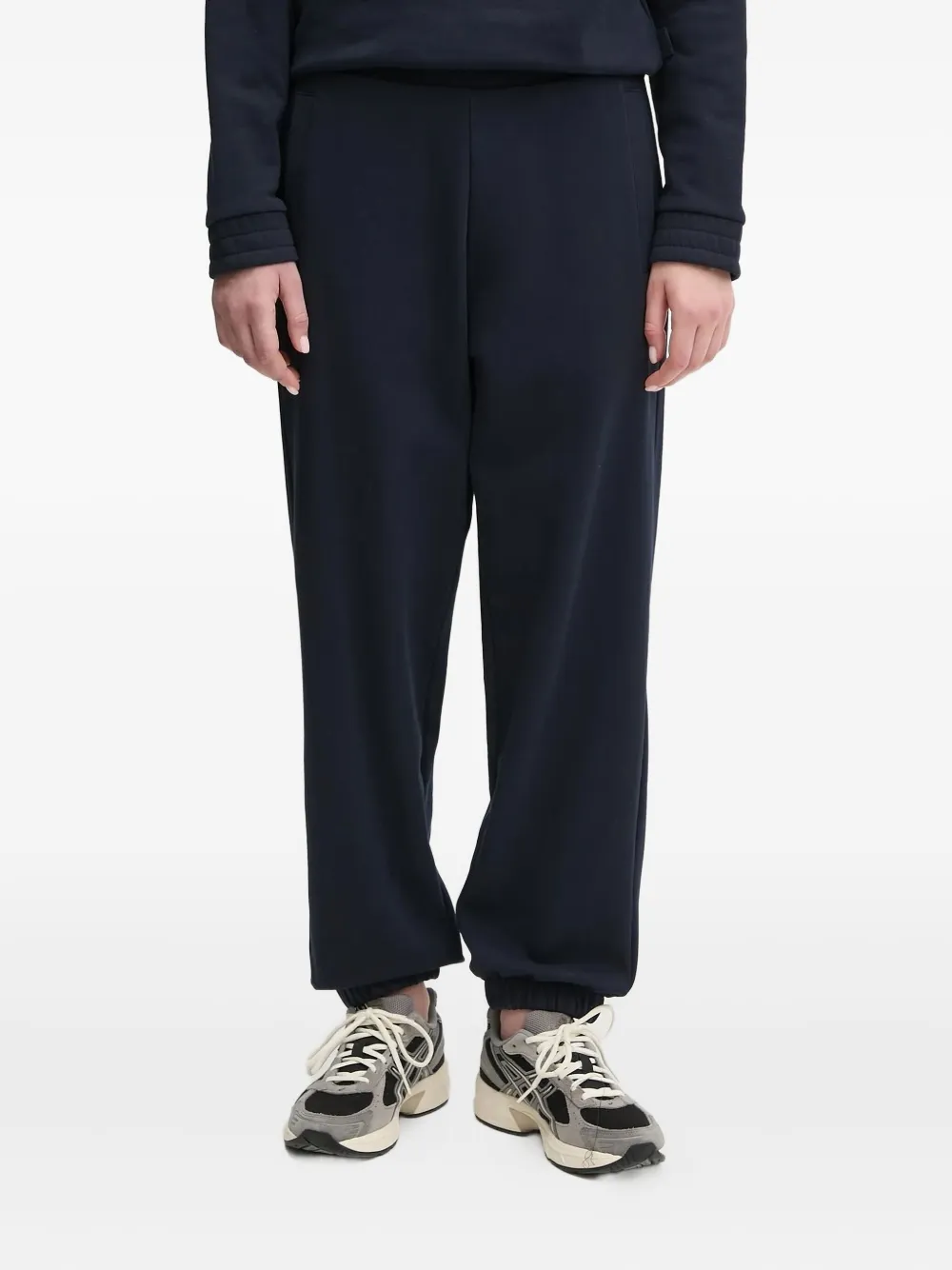 Ea7 Emporio Armani logo-embroidered track suit Blauw