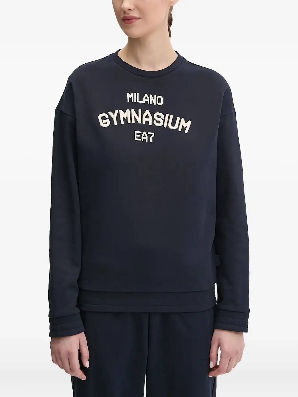Ea7 Logo-embroidered Track Suit In Blue