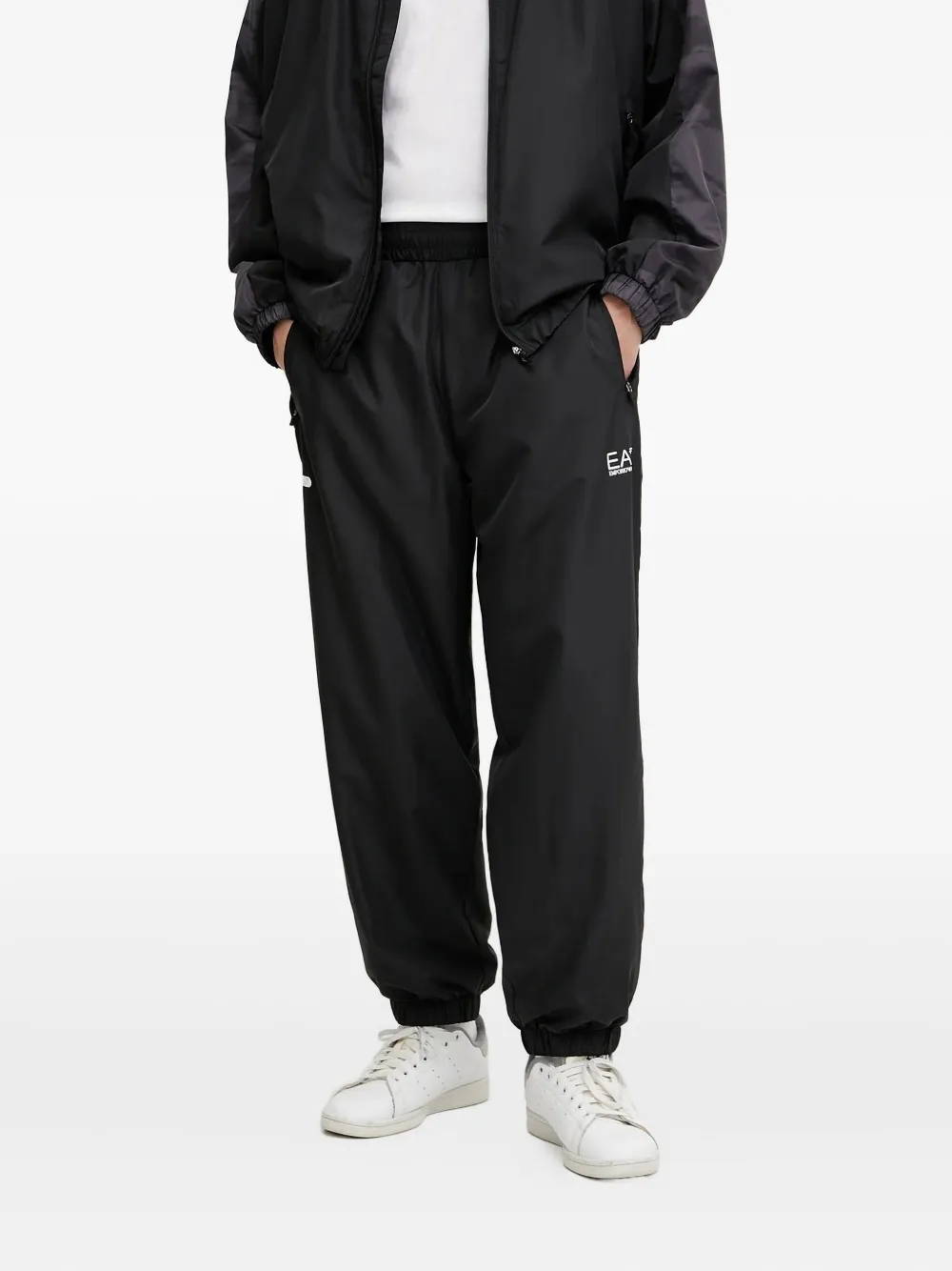 Ea7 Emporio Armani logo tracksuit Zwart