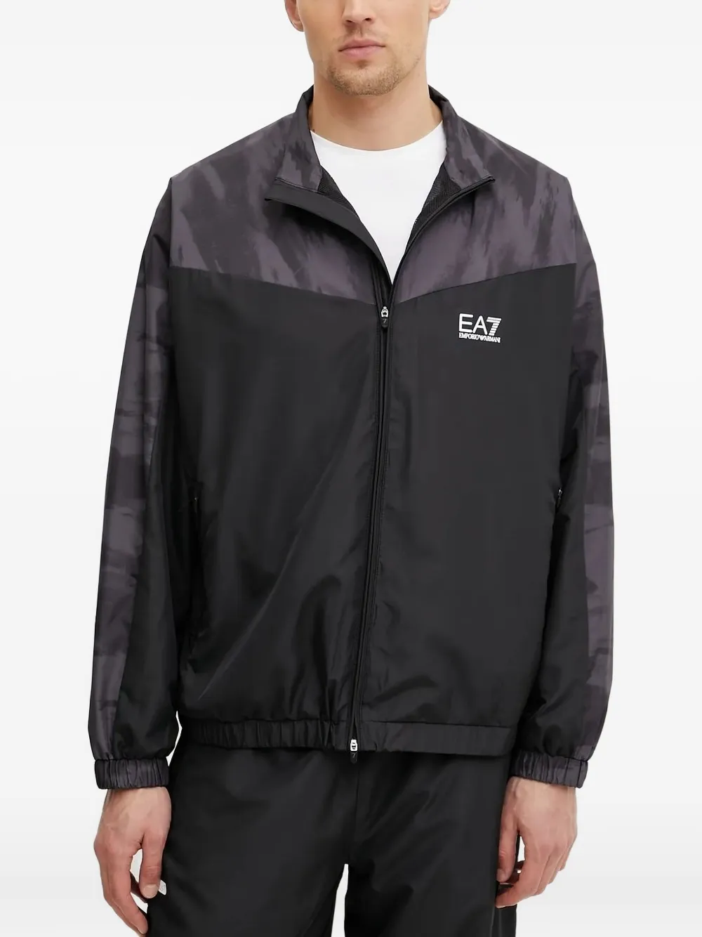 Ea7 Emporio Armani logo tracksuit Zwart