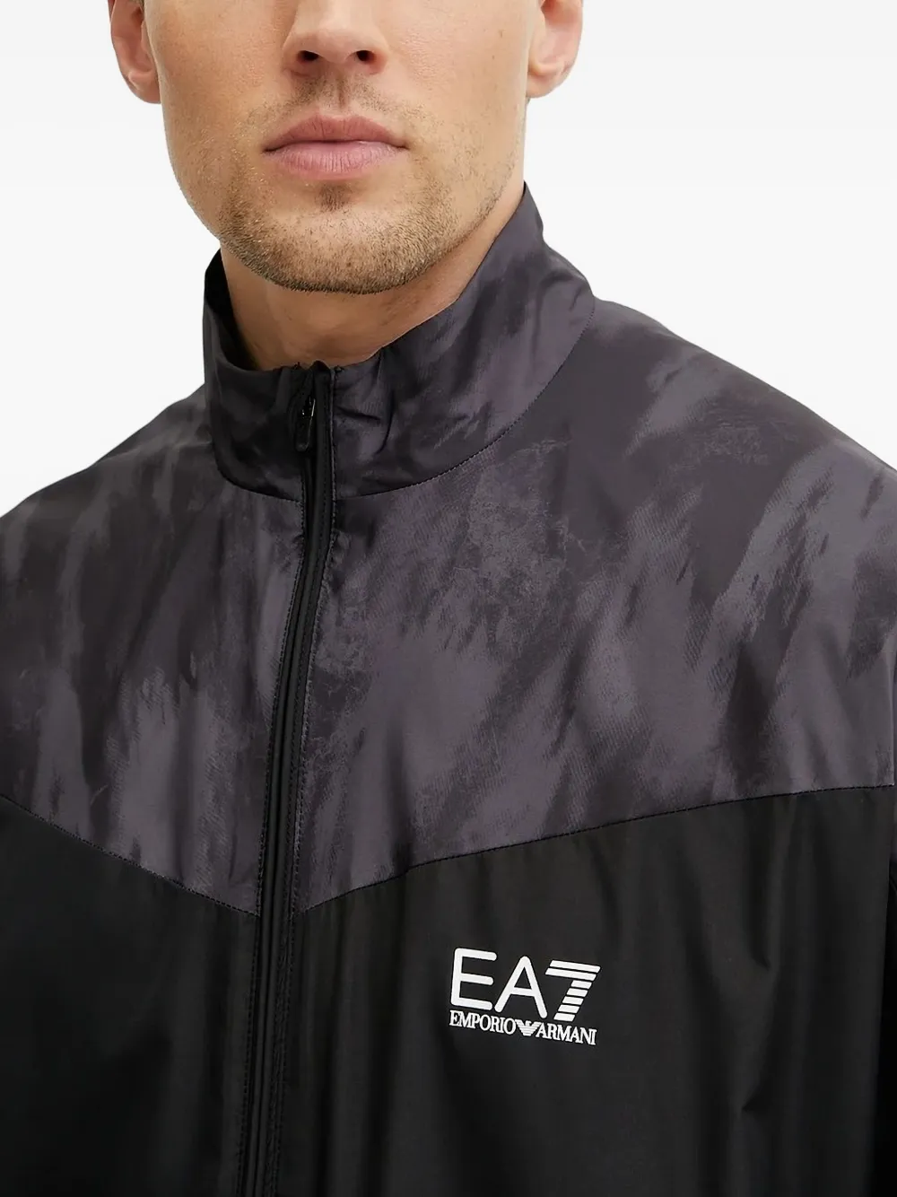 Ea7 Emporio Armani logo tracksuit Zwart
