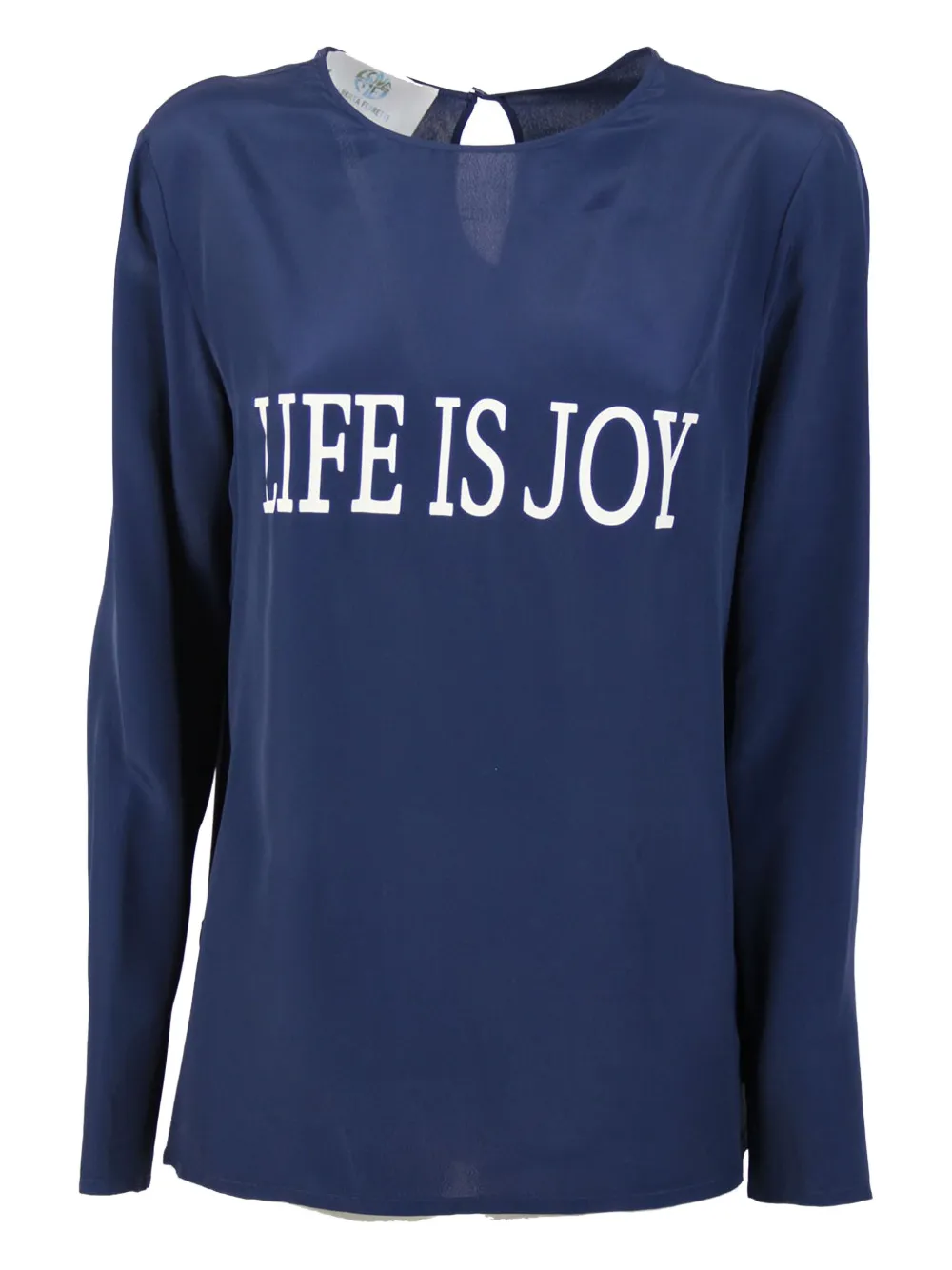 Alberta Ferretti T-shirt met grafische print Blauw
