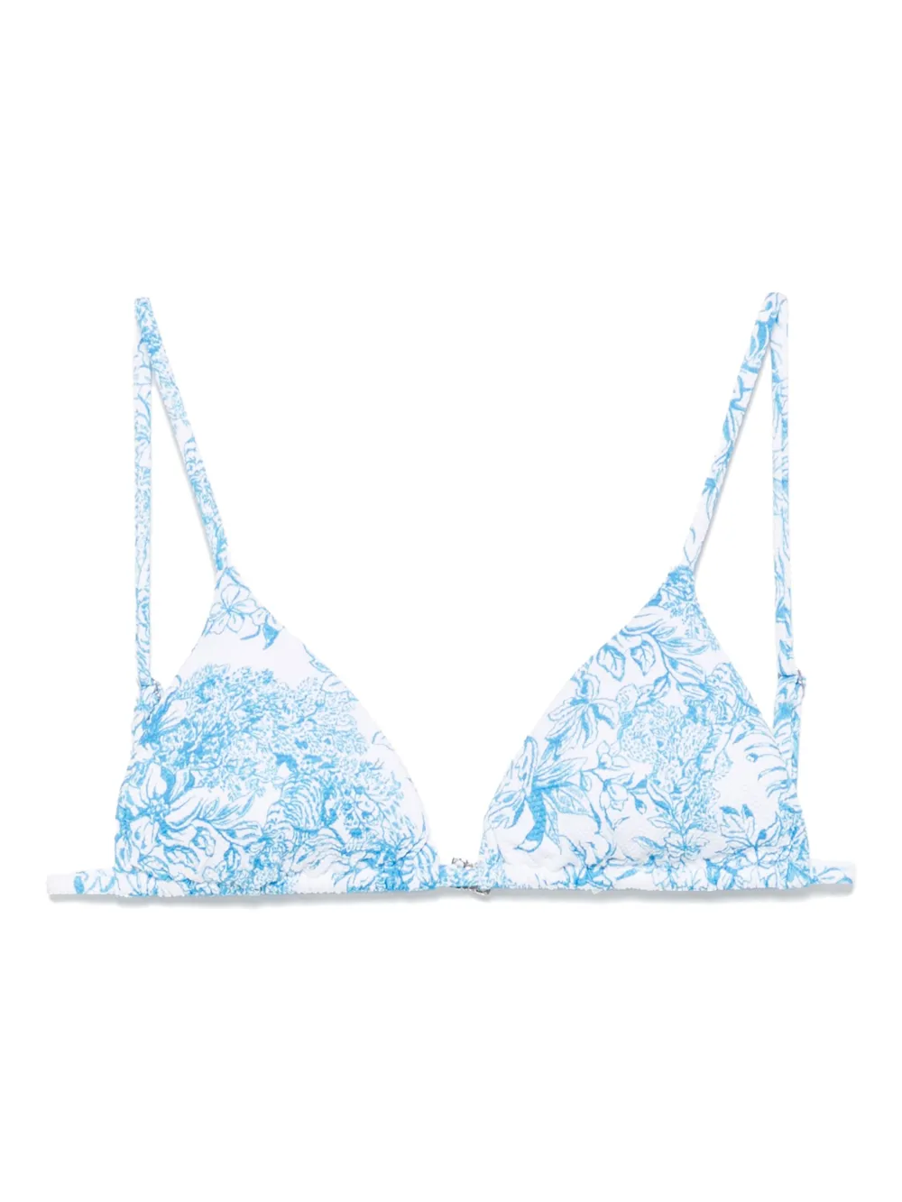 Sundek floral-print bikini top - ブルー Sundek floral-print bikini top - ブルー