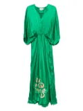 Themis Z Iris silk maxi dress - Green