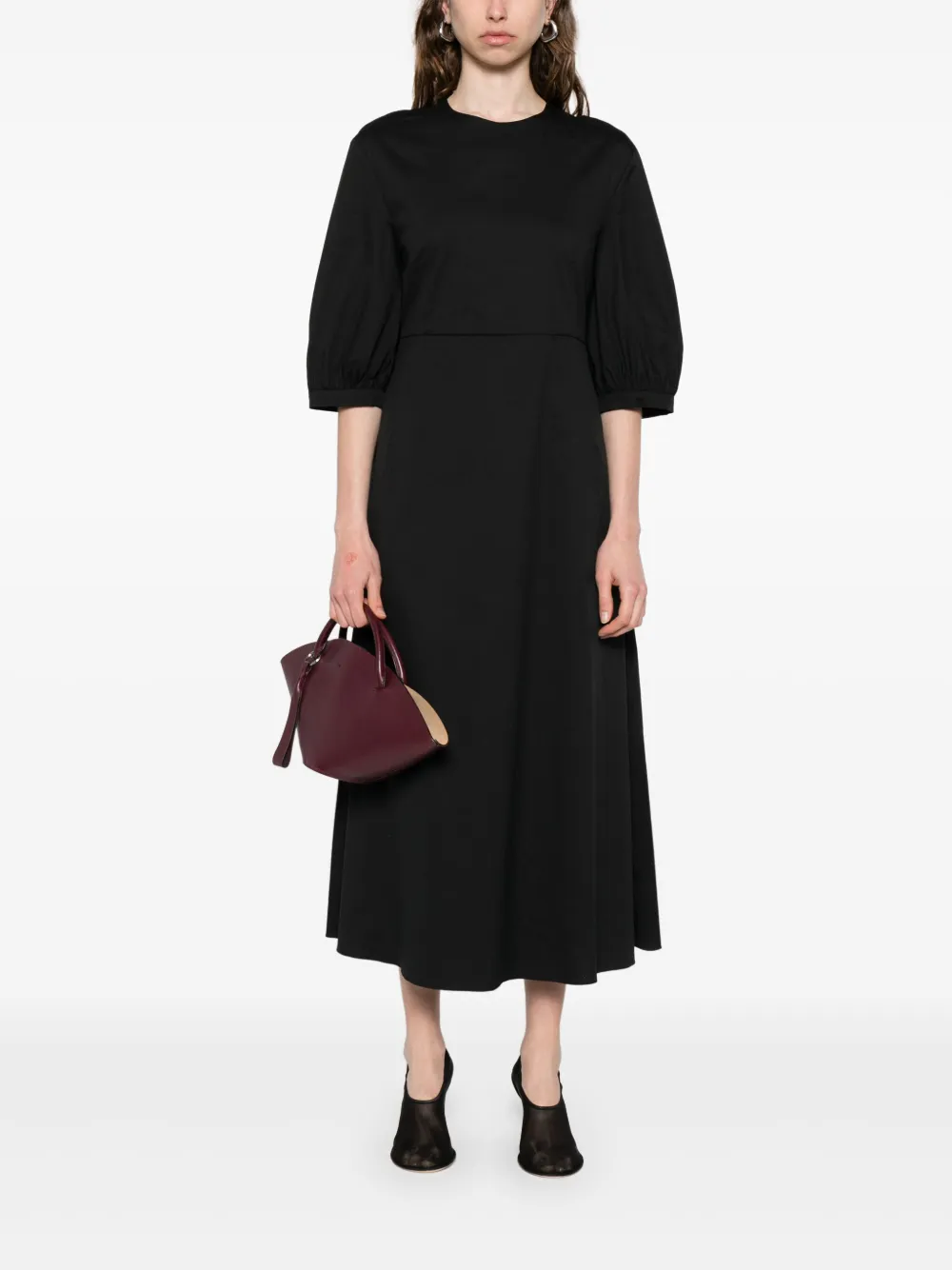 'S Max Mara Clea midi-jurk Zwart
