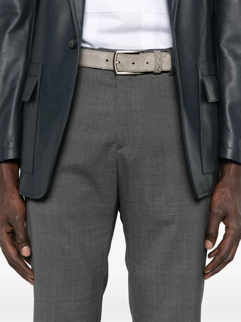 Briglia 1949 Broek met gemêleerd-effect Grijs