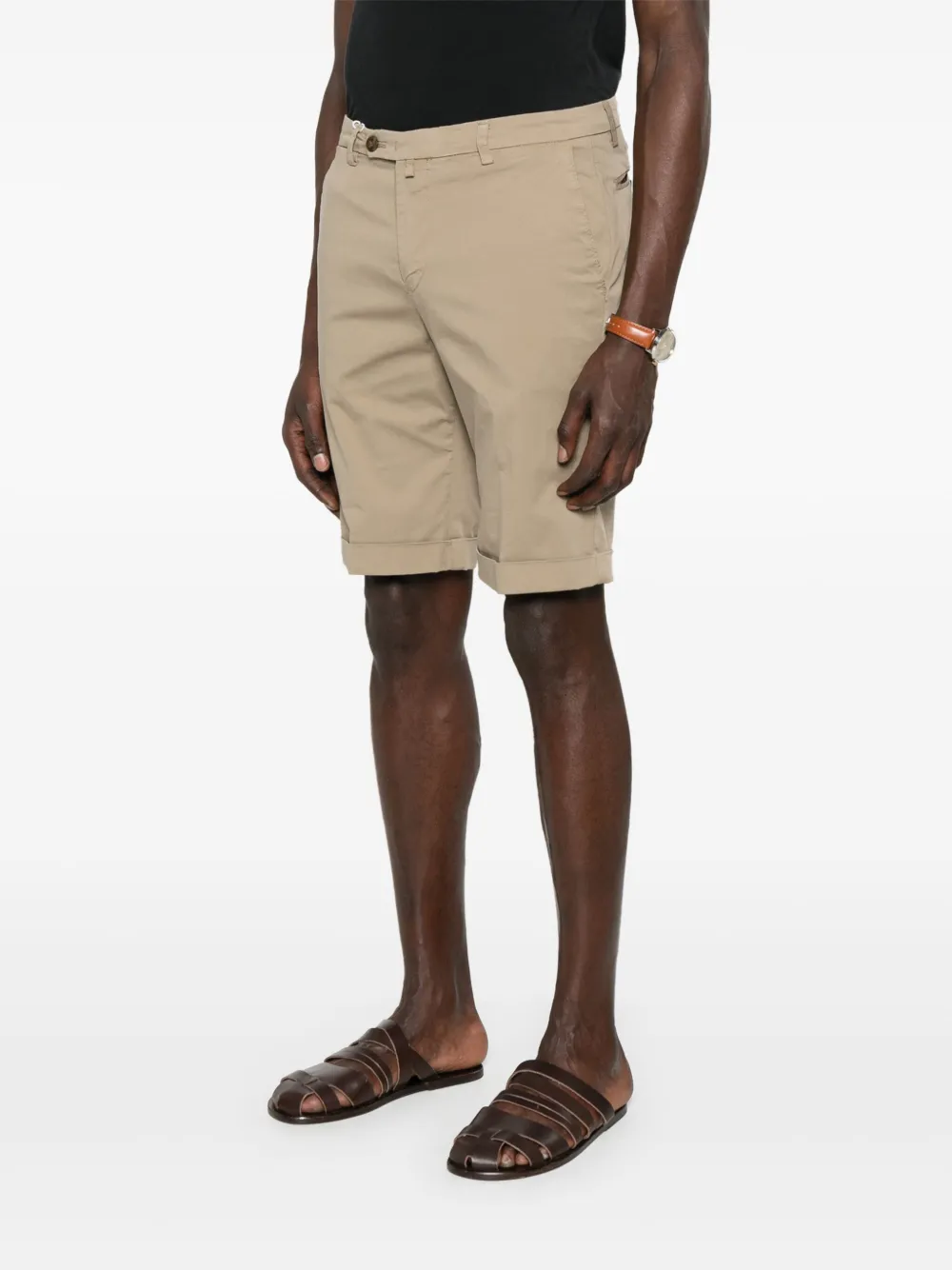 Briglia 1949 Gabardine shorts Beige