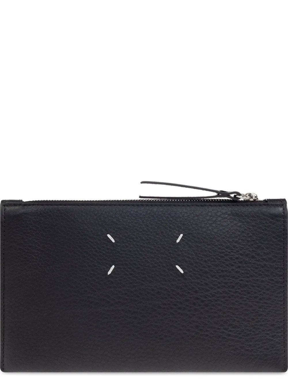 Maison Margiela Four Stitch leren clutch Zwart