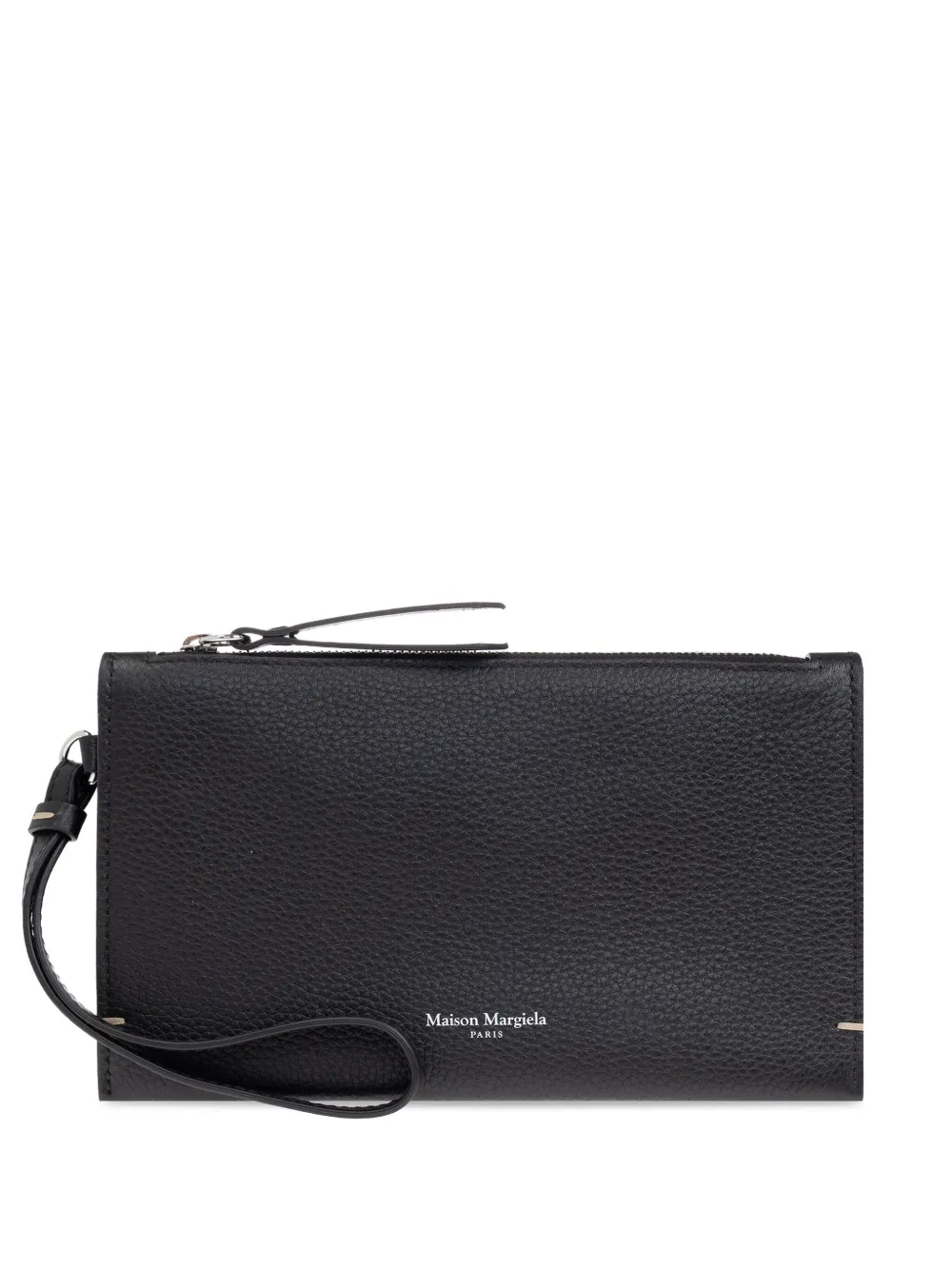 Maison Margiela Four Stitches leather clutch bag - ブラック Maison Margiela Four Stitches leather clutch bag - ブラック