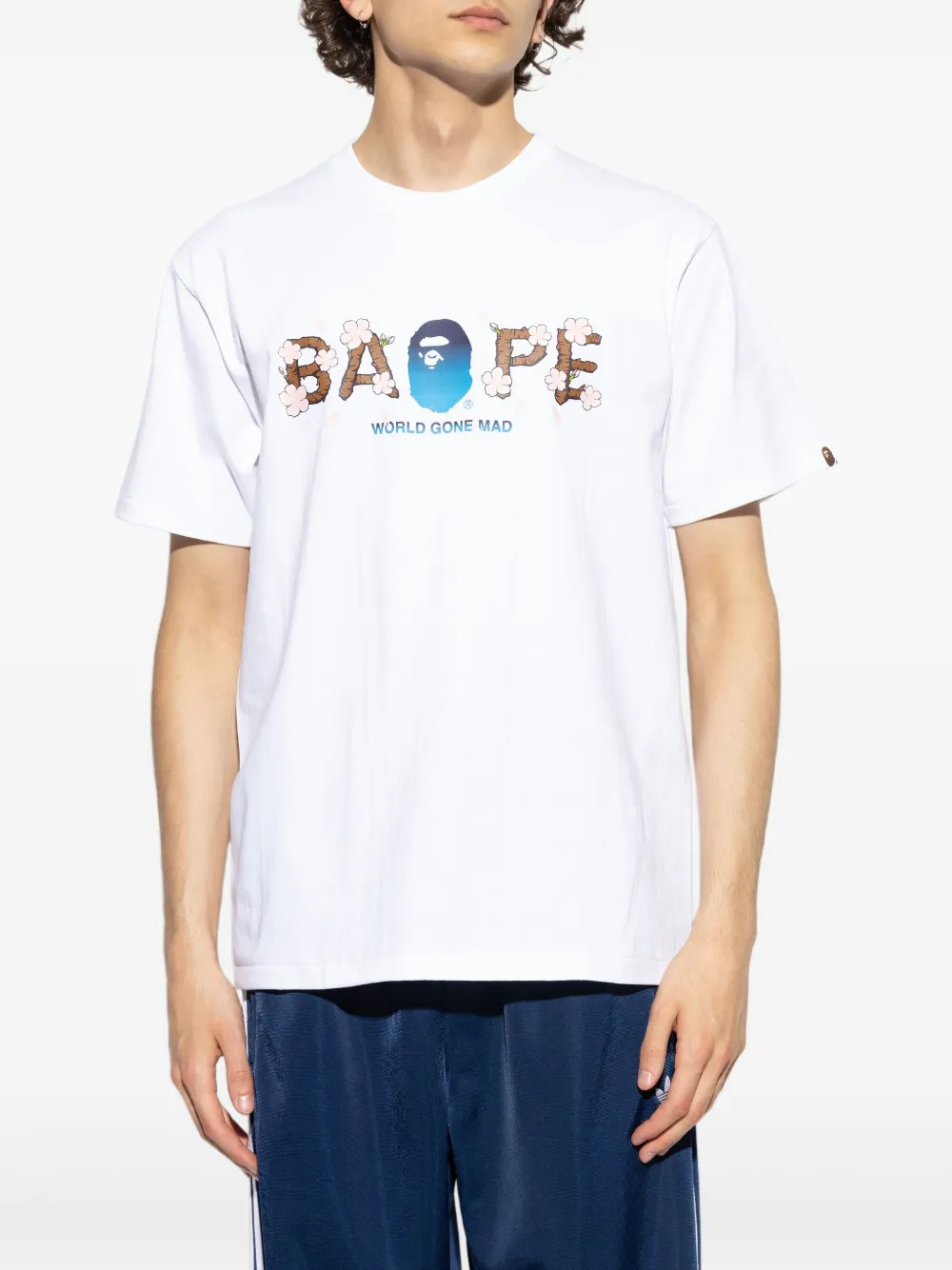 A BATHING APE Katoenen T-shirt Wit