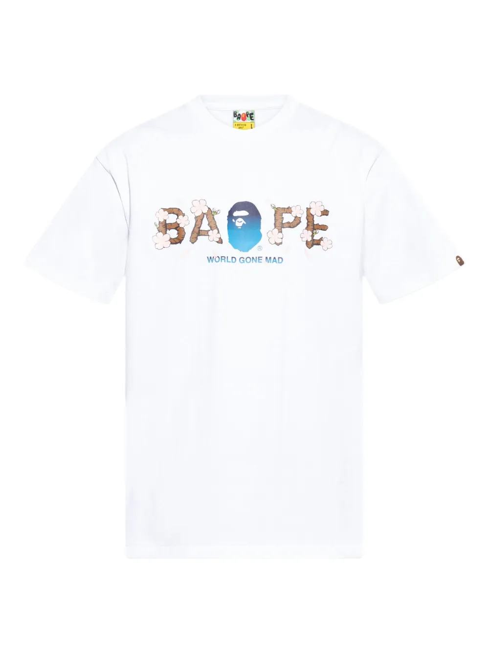 A BATHING APE® playera de algodón | blanco | Image 1