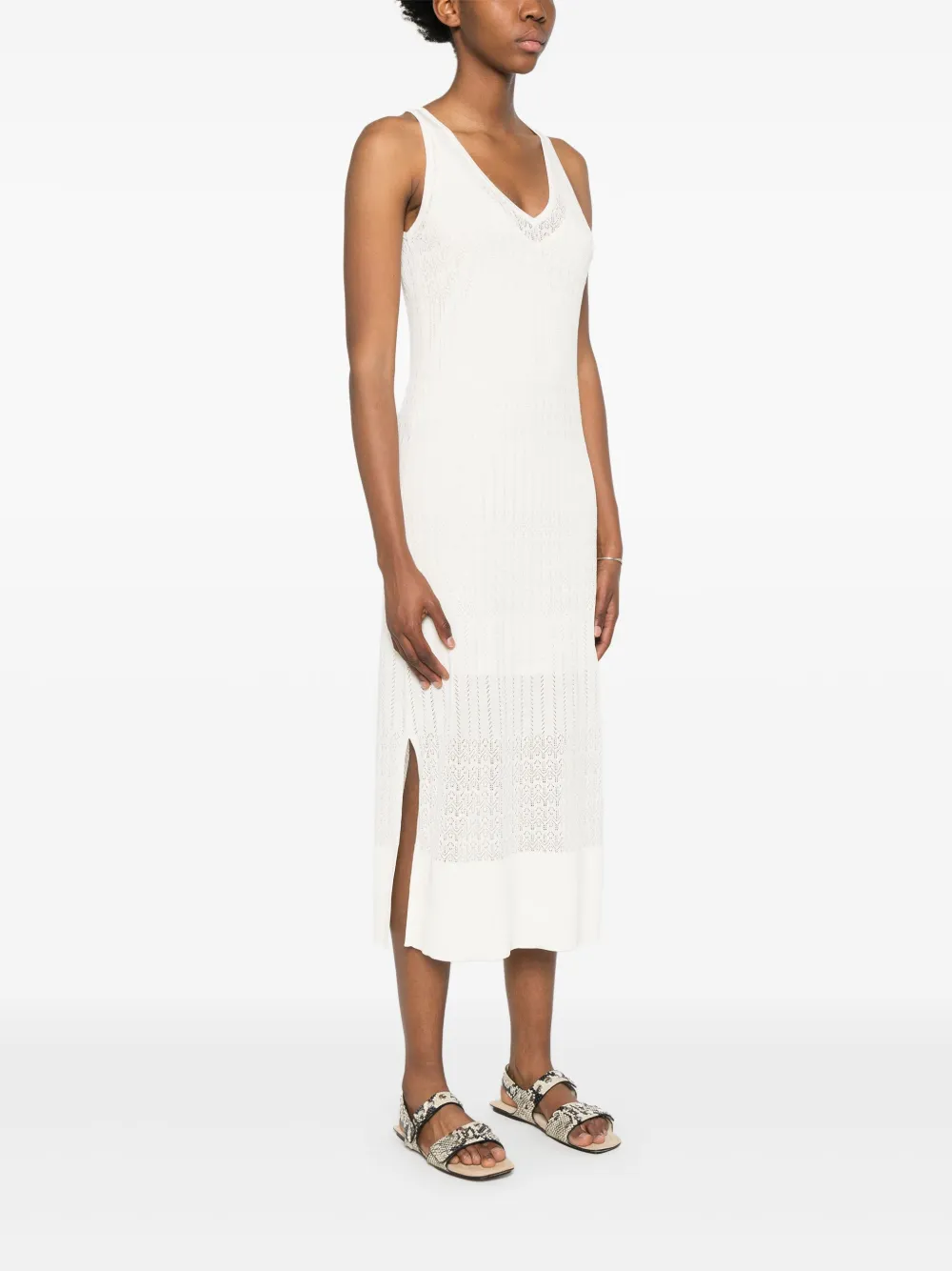 HUGO BOSS KNITTED MIDI DRESS 