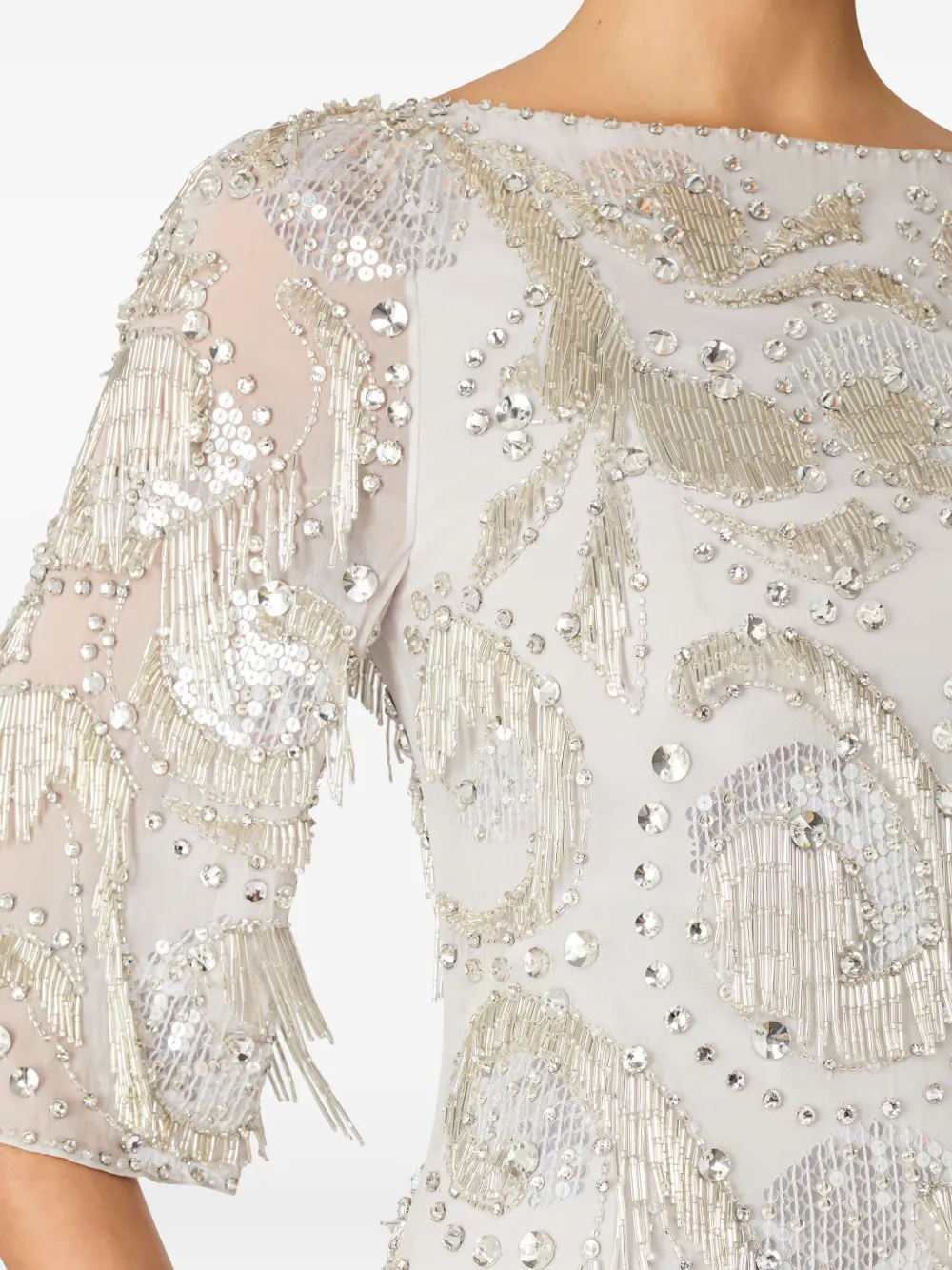 Jenny Packham Kitty mini-jurk Beige