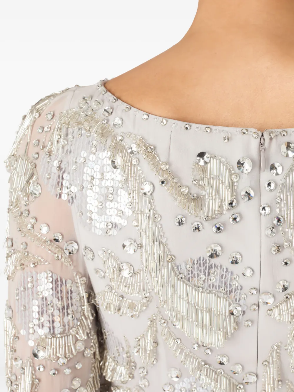Jenny Packham Kitty mini-jurk Beige