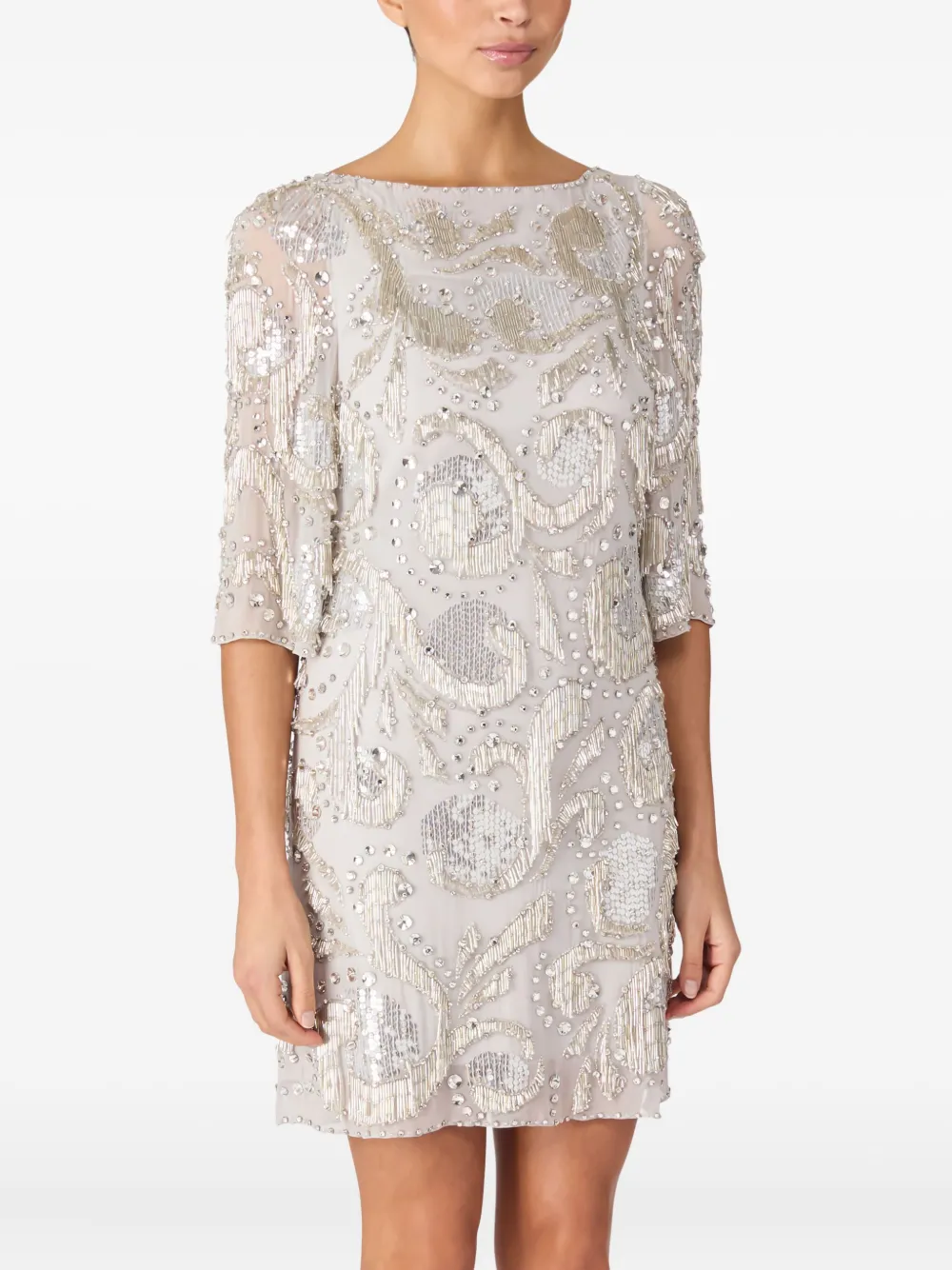 Jenny Packham Kitty mini dress - Beige