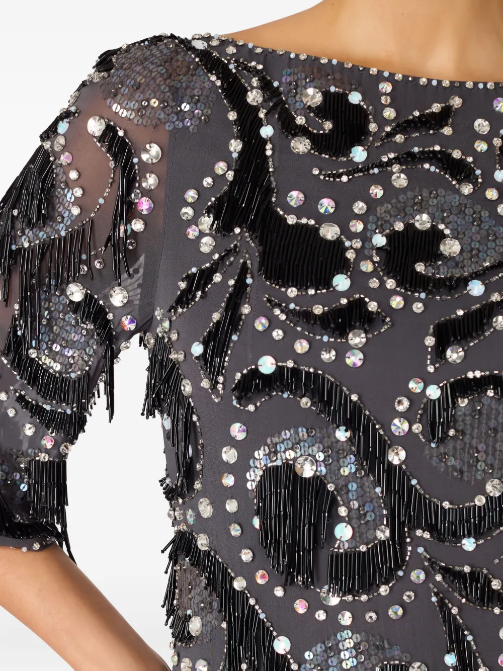 Jenny Packham Kitty mini-jurk Grijs