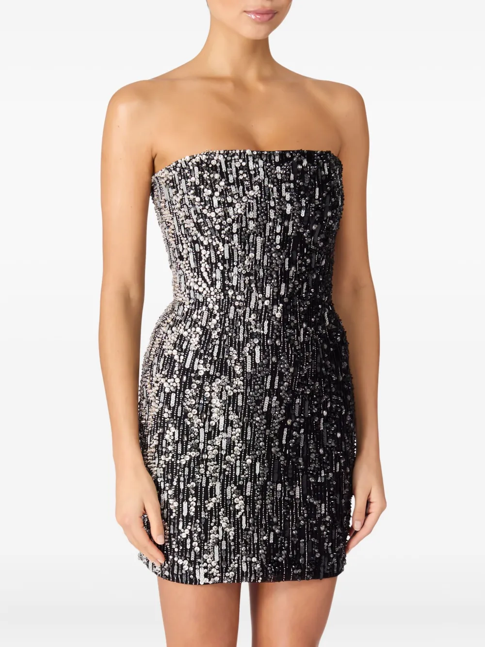 Jenny Packham Minuit mini dress - Zwart