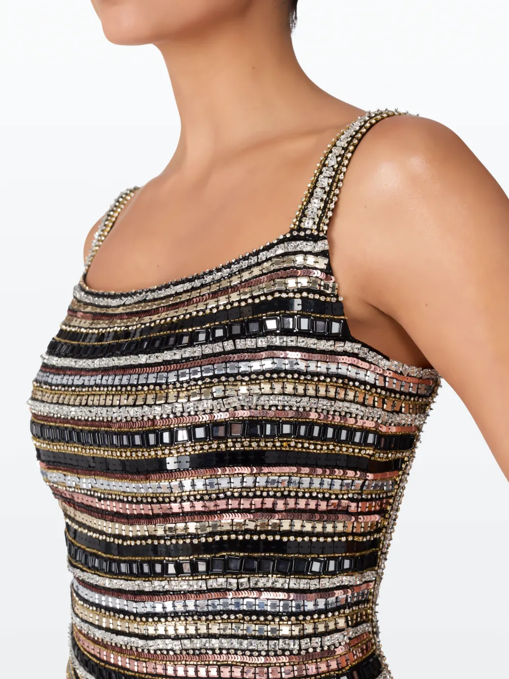 Shop Jenny Packham Sequin-embellished Dress