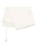 Blumarine drape-panel shorts - Neutrals