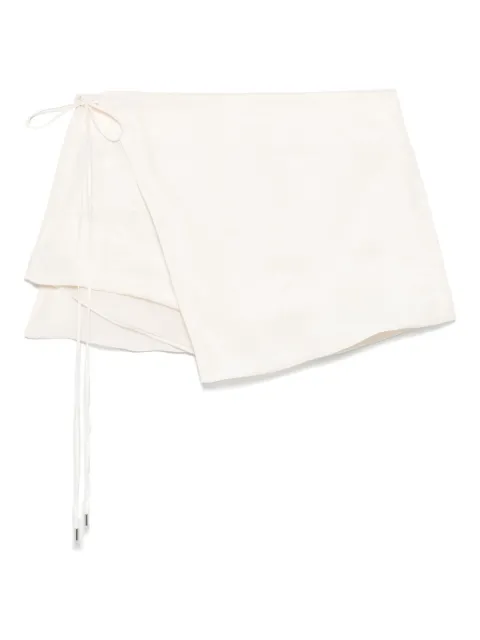 Blumarine drape-panel shorts