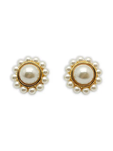 Jennifer Gibson Jewellery 1980s pearl Napier earrings