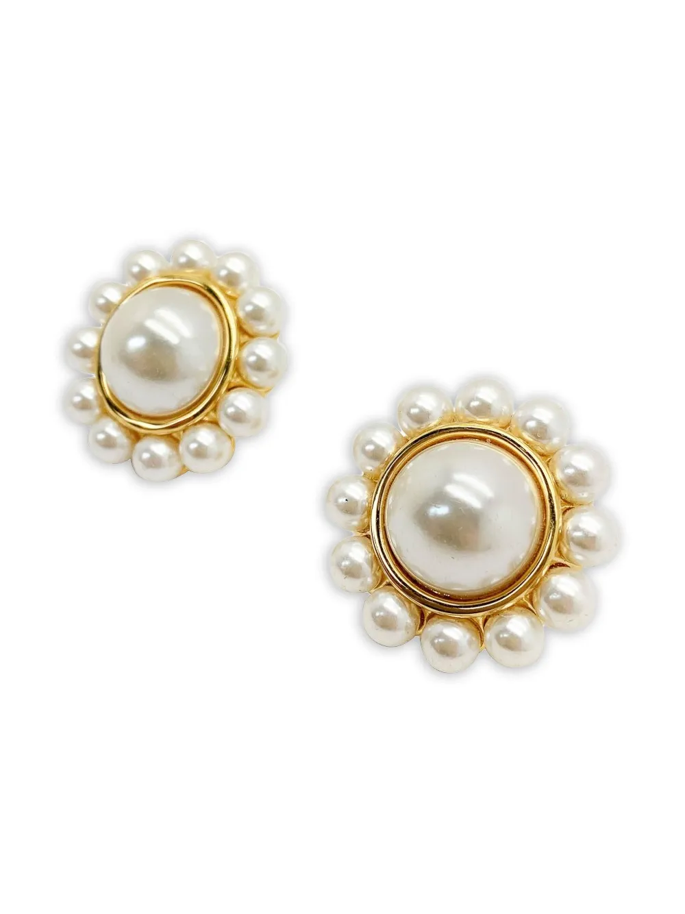 1980s Pearl Napier Earrings