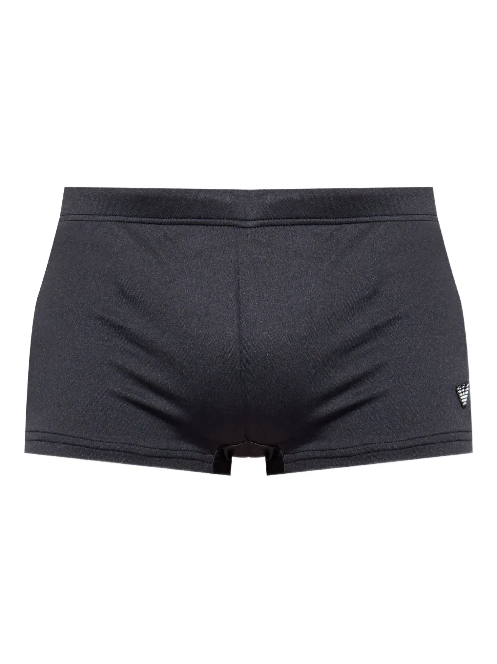 Emporio Armani logo-patch swim trunks - Nero