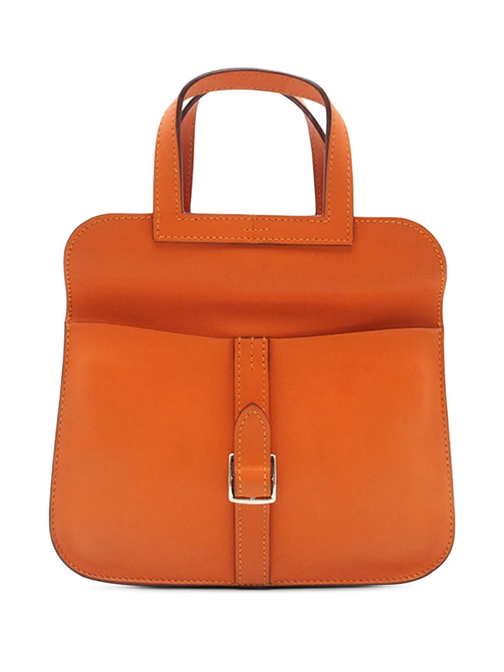 Hermès Pre-Owned 2016 ミニ スイフト ハルザン 22 サッチェルバッグ - オレンジ Hermès Pre-Owned 2016 ミニ スイフト ハルザン 22 サッチェルバッグ - オレンジ
