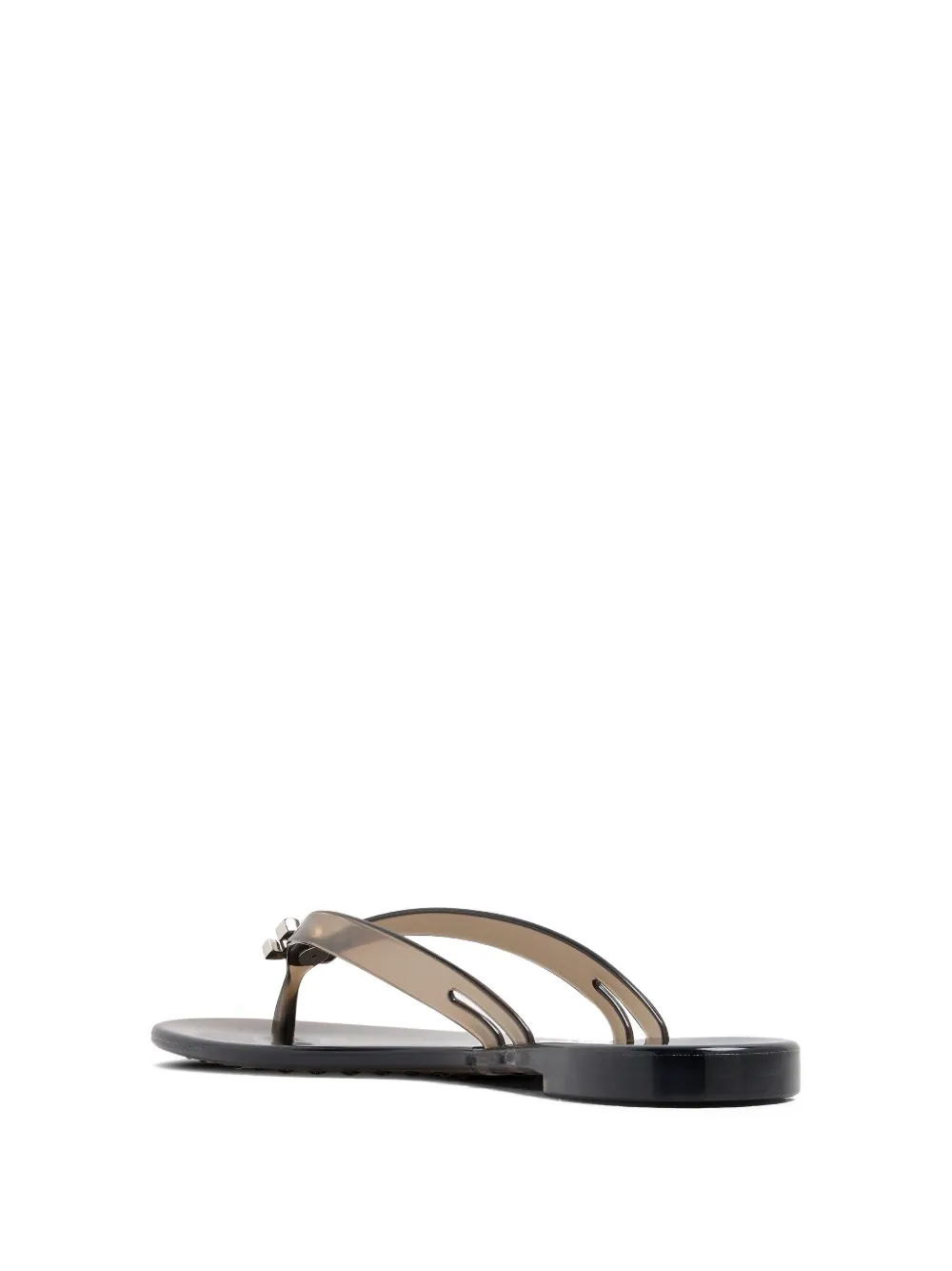 Casadei jelly flip flops Black