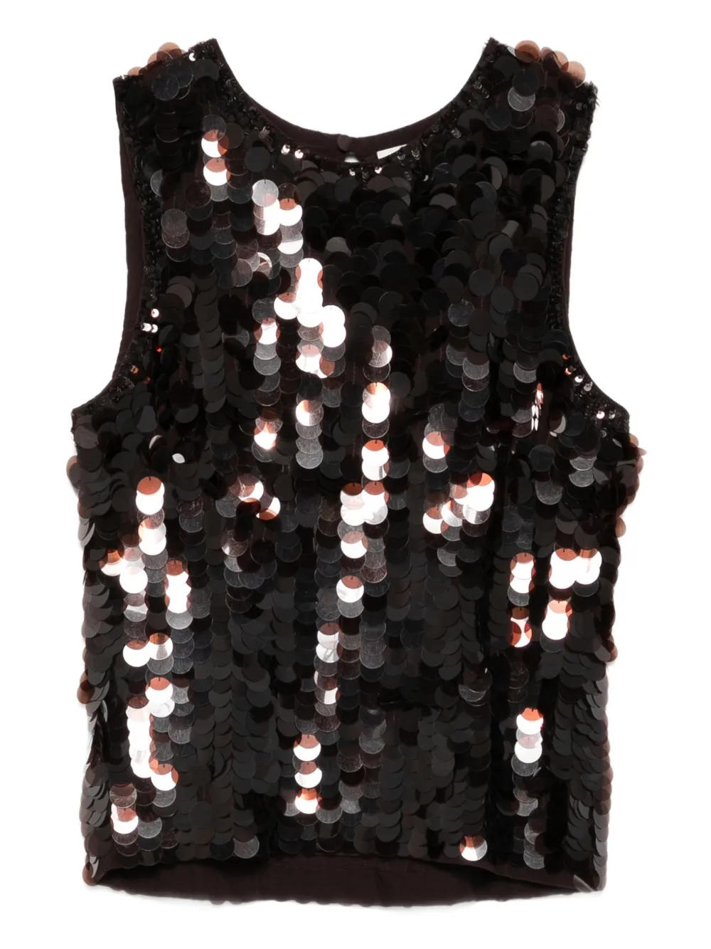 sequin sleeveless top