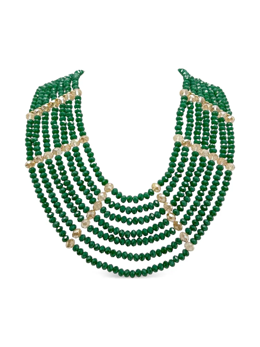 Jennifer Gibson Jewellery 1960s glass bib necklace | Image 2