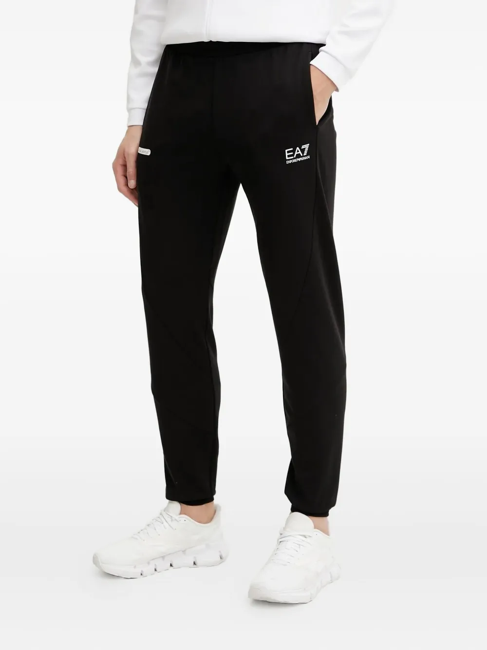Ea7 Emporio Armani Sweater met logoprint Wit