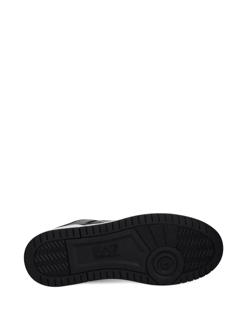Ea7 Emporio Armani leather sneakers Black
