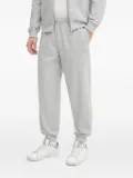 Ea7 Emporio Armani logo-embroidered zip-up track pants - Grey