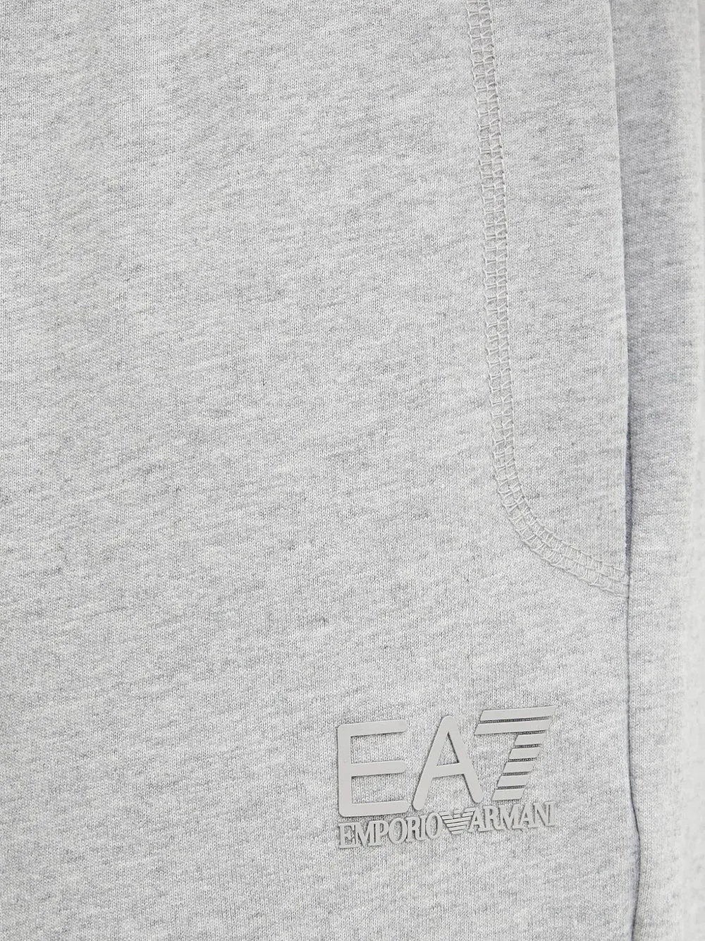 Ea7 Emporio Armani Trainingsbroek met geborduurd logo en rits Grijs