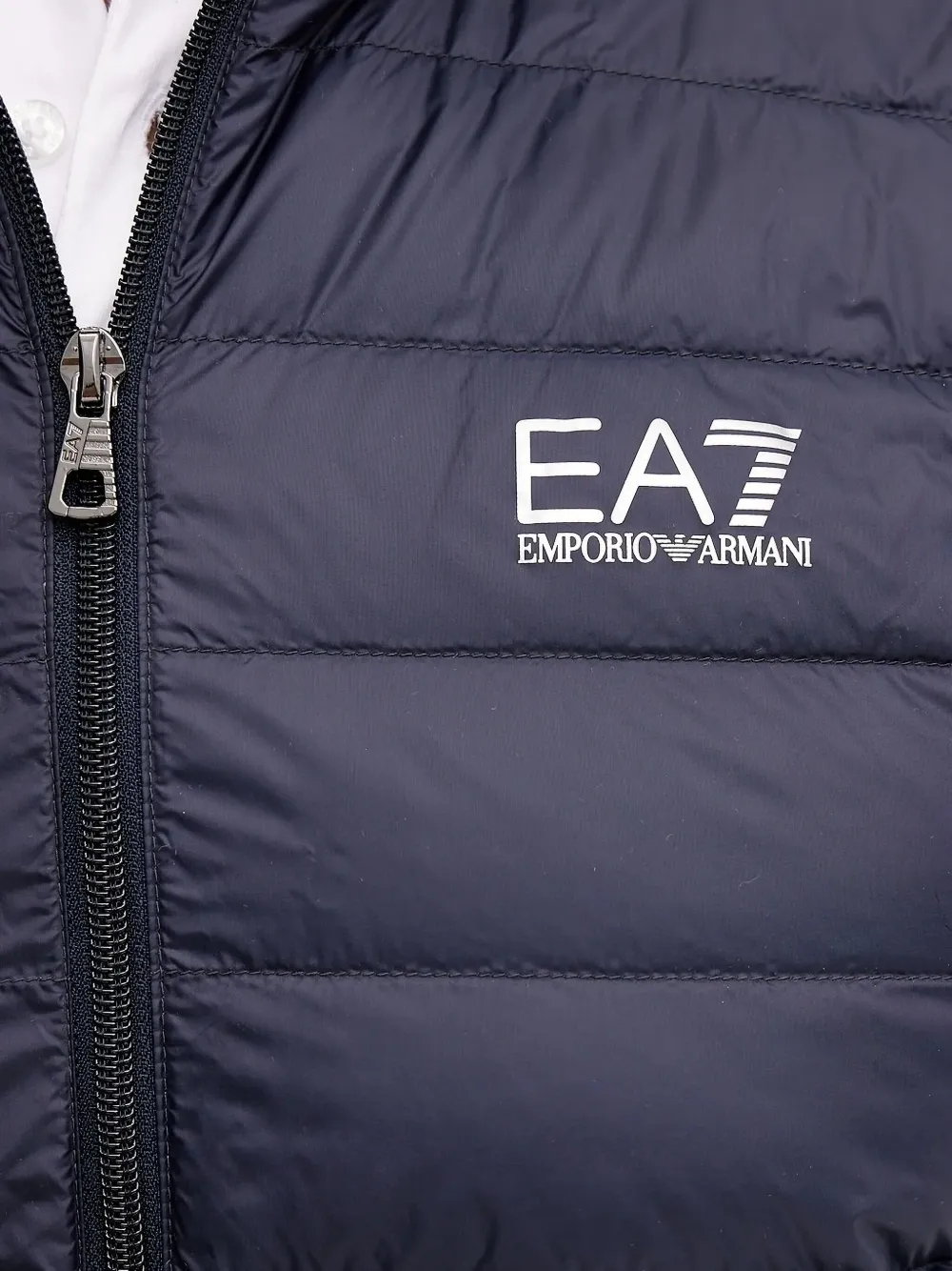 Ea7 Emporio Armani Bodywarmer met logoplakkaat Blauw