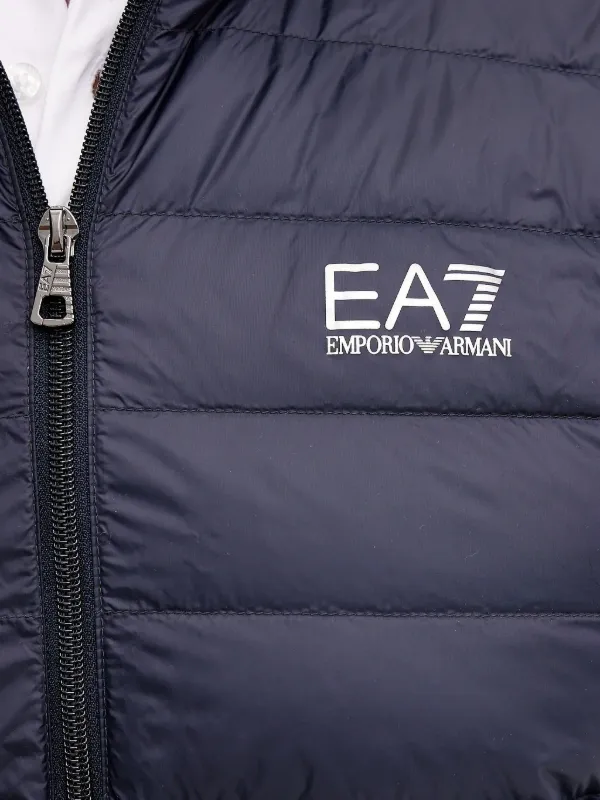 EMPORIO ARMANI ネイビー ベスト エンポリオアルマーニ EMPORIO ARMANI ベスト ジレ 前開き 10A