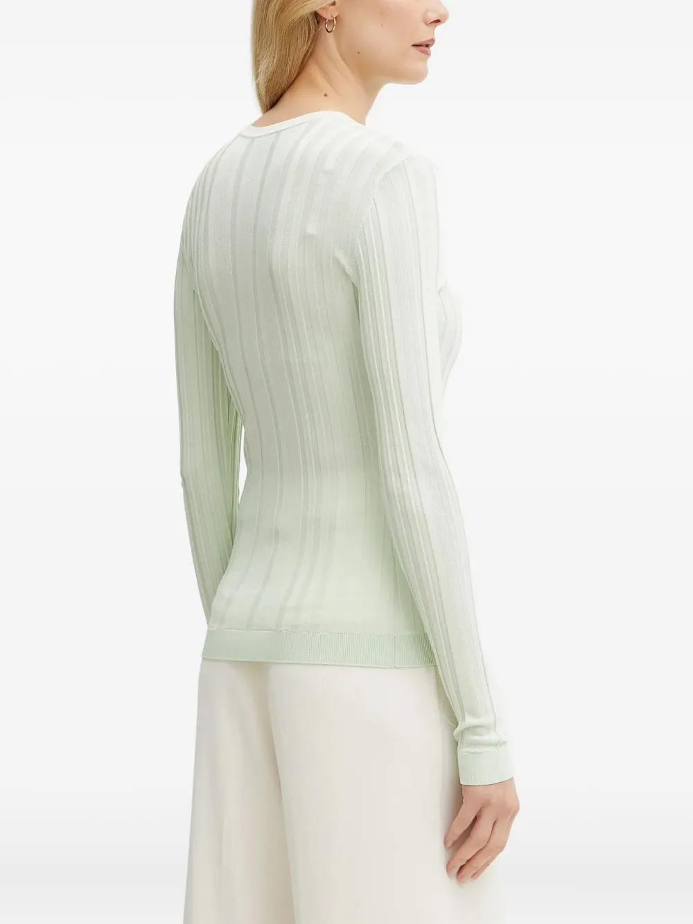 Elisabetta Franchi Geribbeld vest Groen