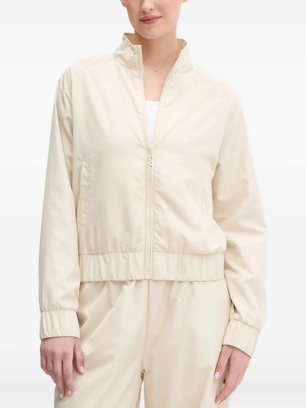 Ea7 Elastic-cuffs Tracksuit (set Of Two) In Neutral
