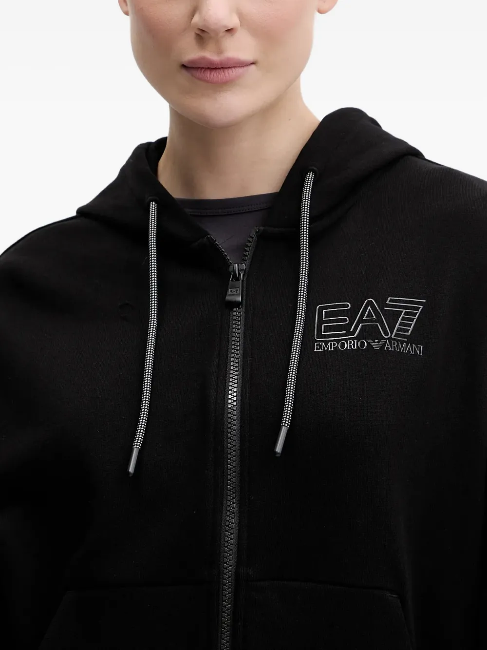 Ea7 Visibility Logo-print Tracksuit In Black