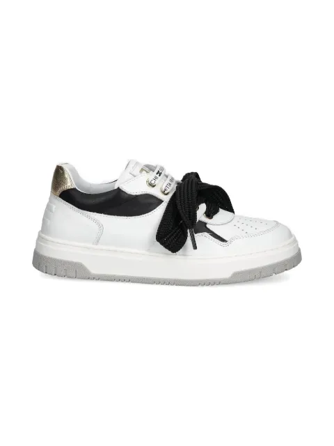 Elisabetta Franchi leather logo-embossed sneakers
