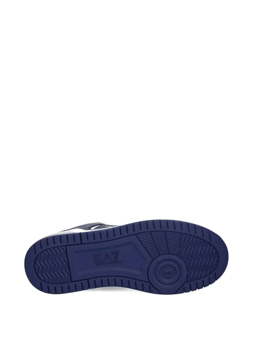 Ea7 Emporio Armani leather sneakers Blue