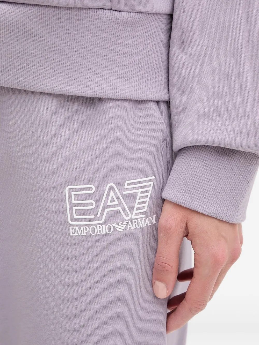Ea7 Emporio Armani logo-detail track pants Paars