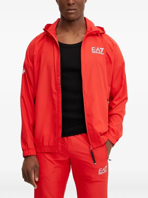 Ea7 Emporio Armani ロゴ パーカー | レッド | FARFETCH JP