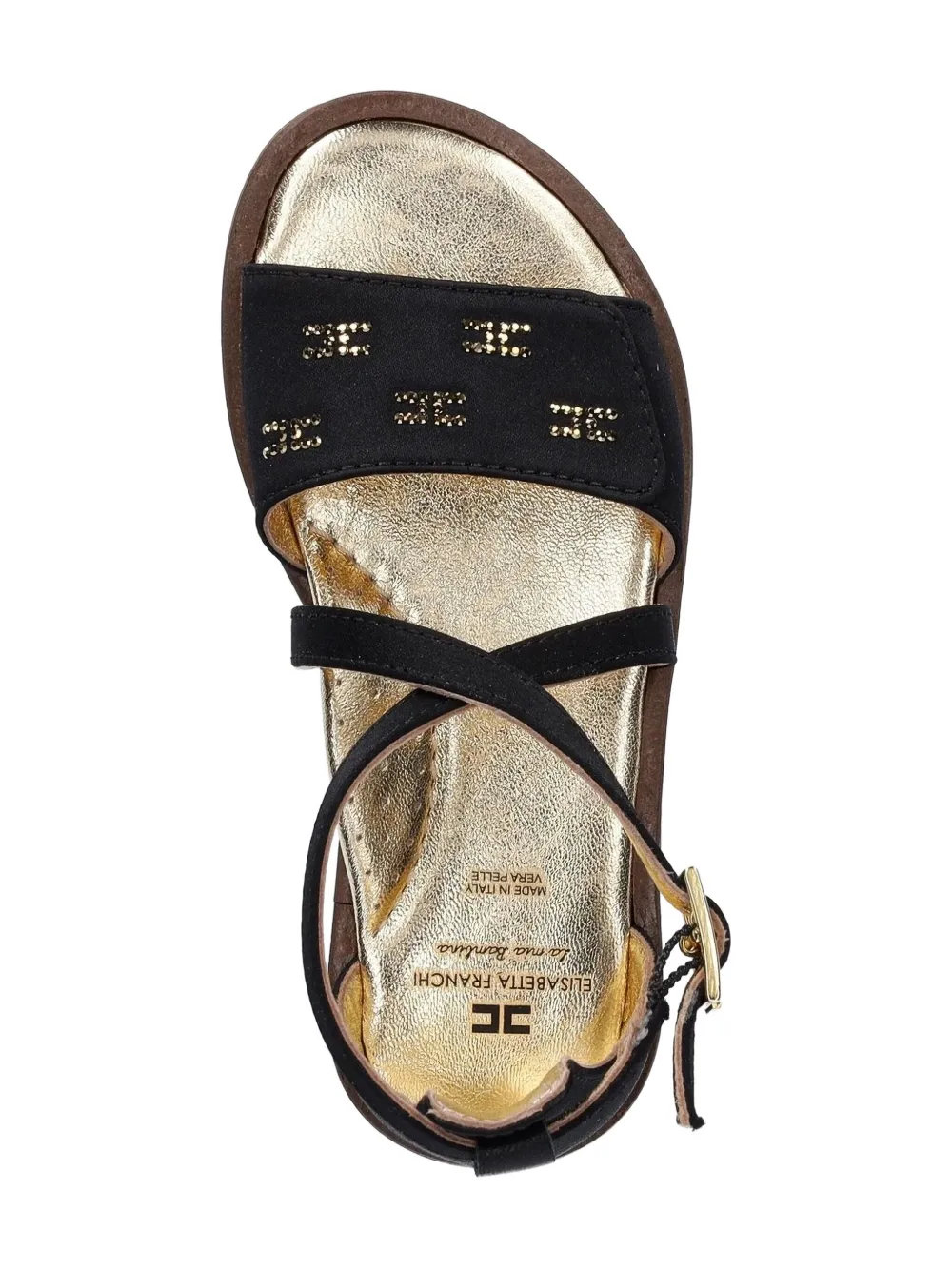 Elisabetta Franchi embellished sandals Black