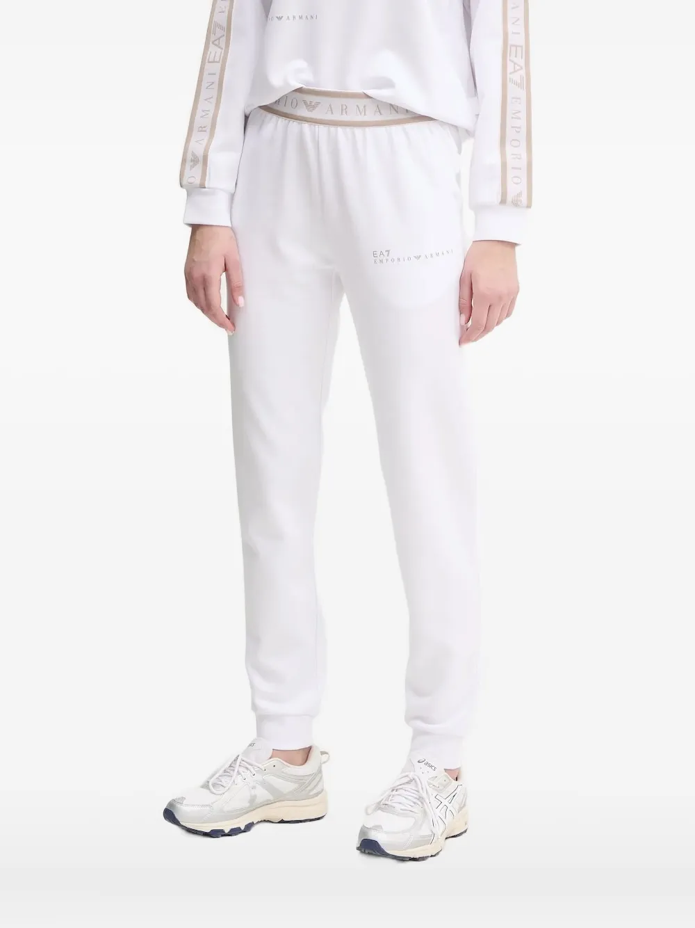 Ea7 Emporio Armani Trainingspak met logodetail - Wit