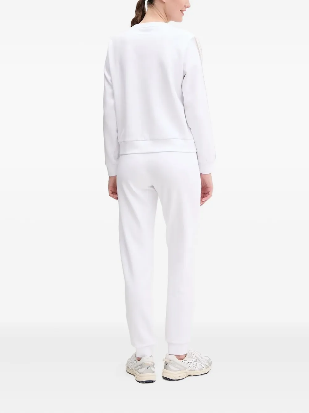Ea7 Emporio Armani Trainingspak met logodetail Wit
